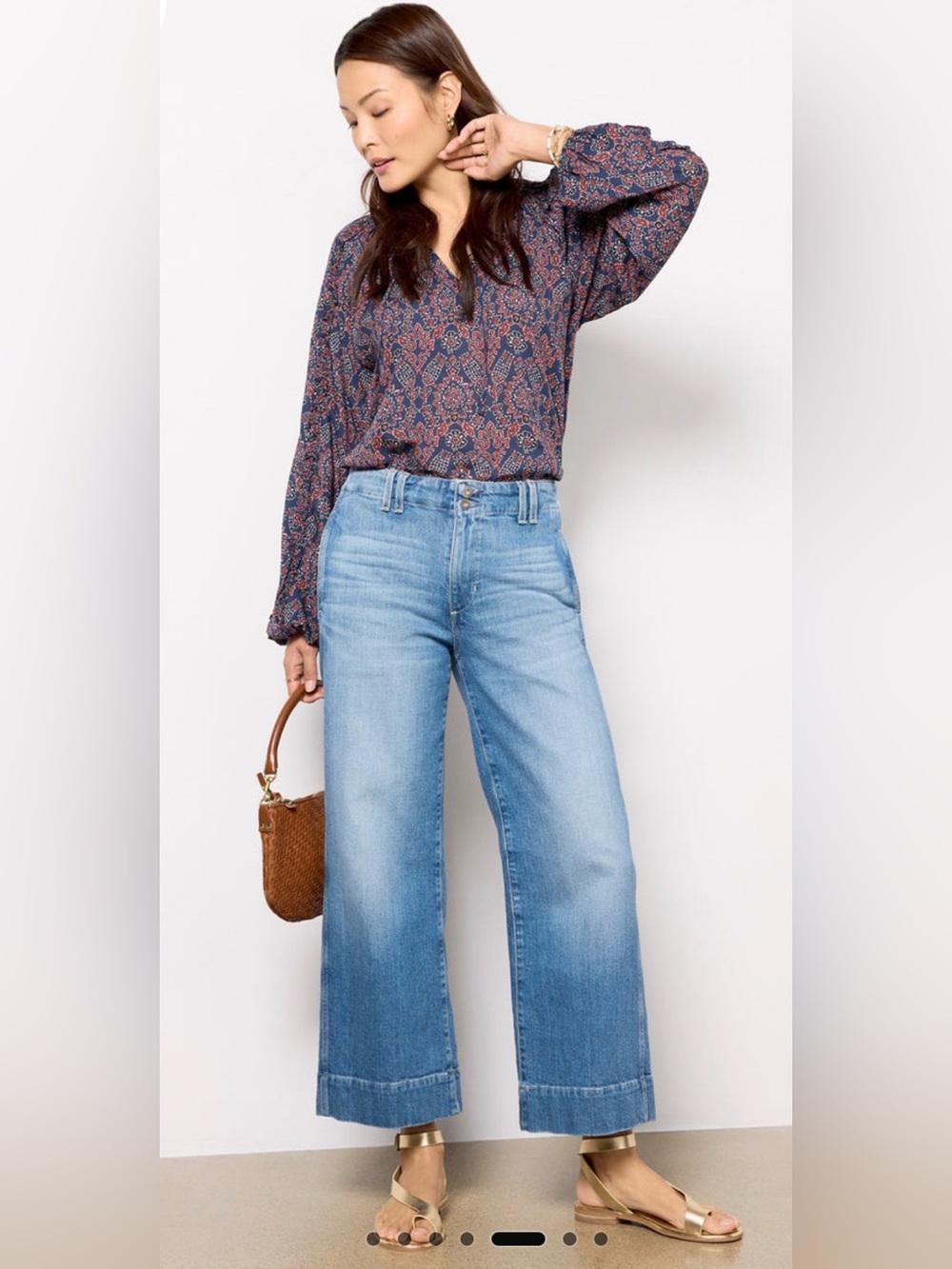 AG Natasha Wide Leg Ankle Jeans 30